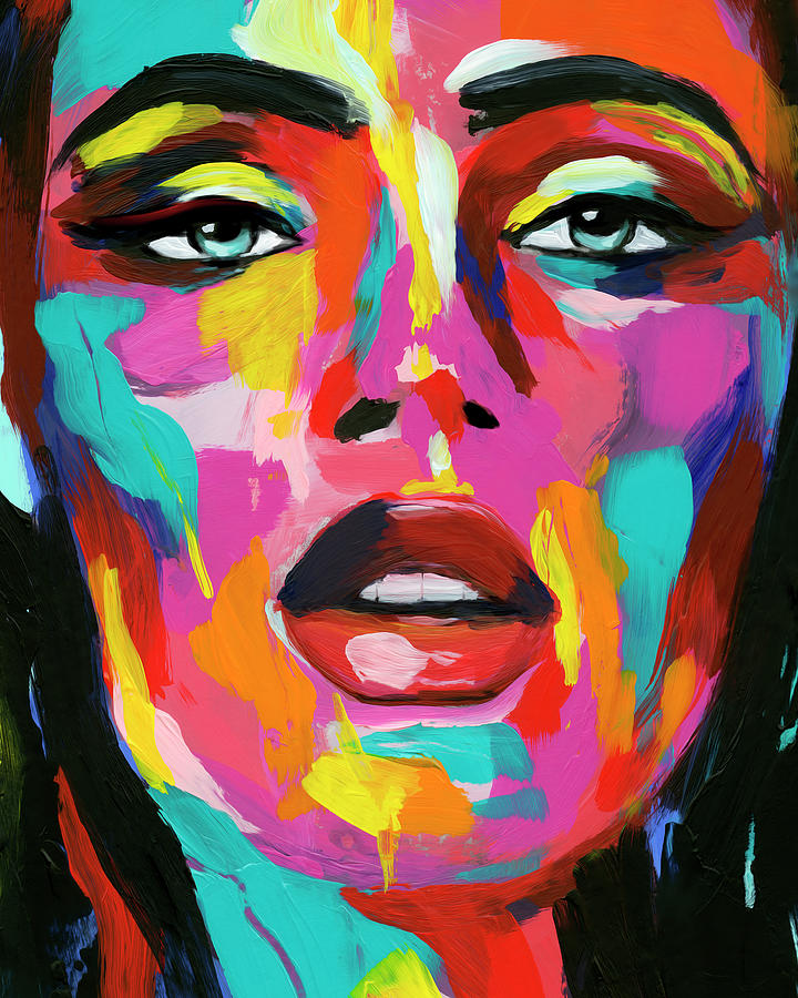 Prismatic Pout II Painting by Annie Warren - Pixels