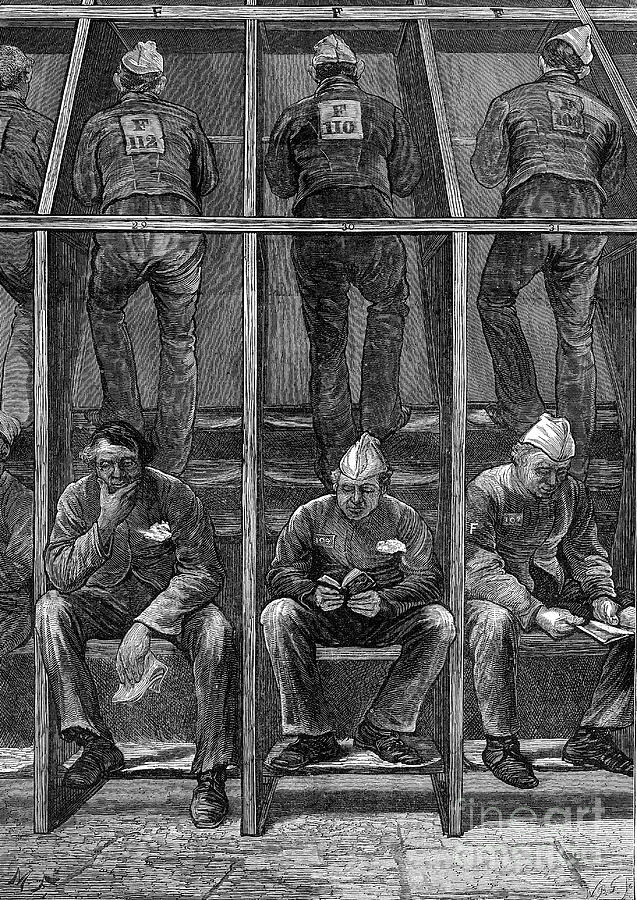 Prisoners At Clerkenwell House Drawing by Print Collector