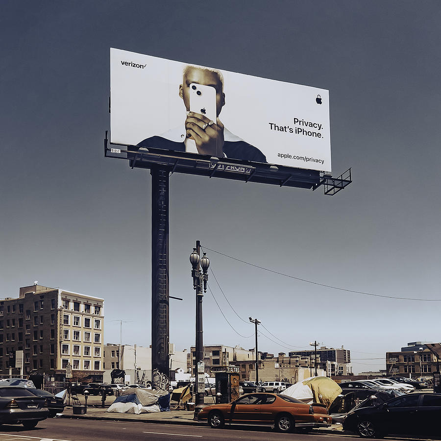 Car Photograph - Privacy Billboard by Joshua Leeman