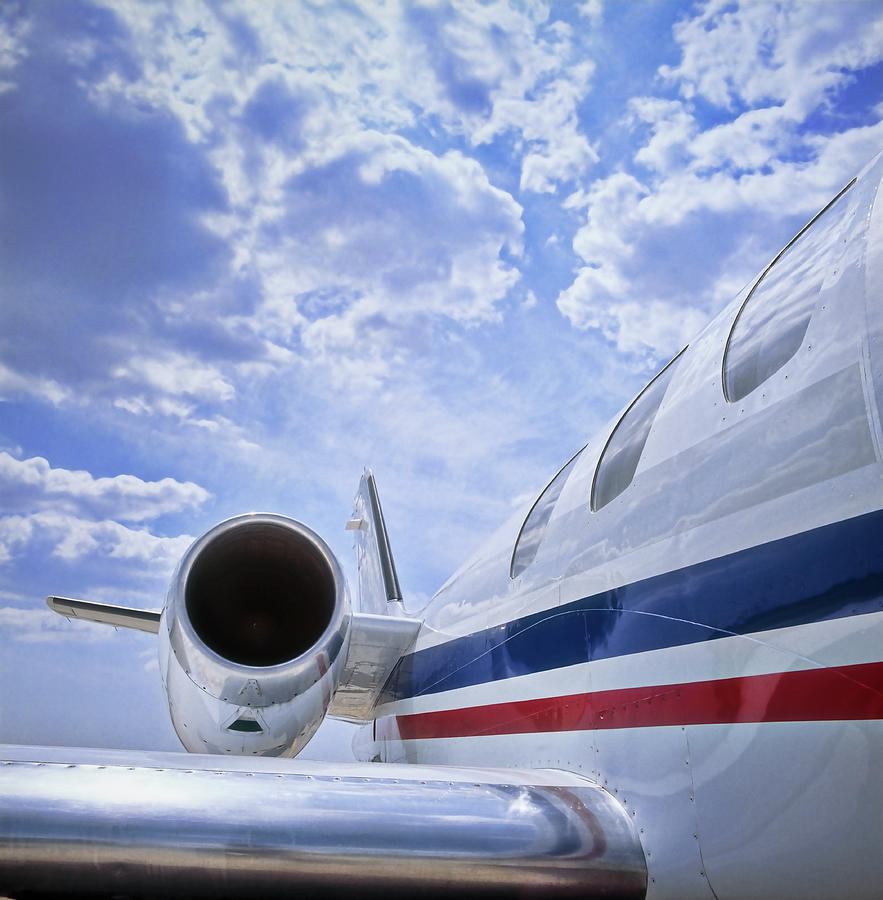Private Jet On Tarmac, Detail Photograph by Alberto Incrocci