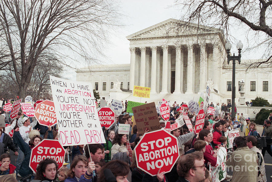 Pro-life Protesters At Supreme Court Photograph by Bettmann