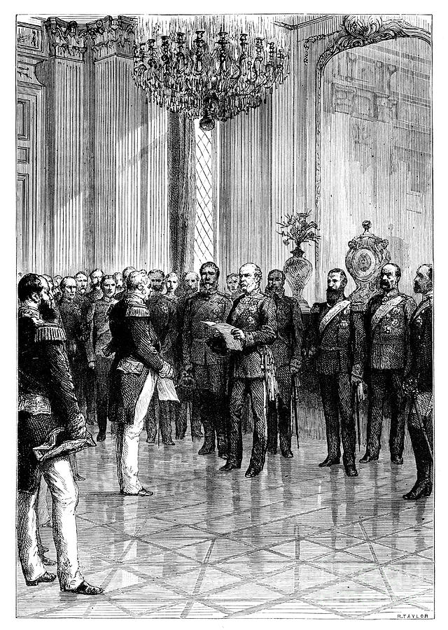 Proclaiming Kaiser Wilhelm I As First Drawing by Print Collector