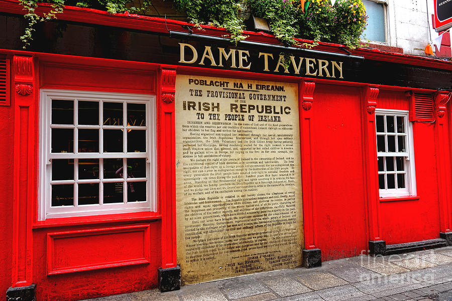 Proclamation of the Irish Republic at Dame Tavern  Photograph by Olivier Le Queinec