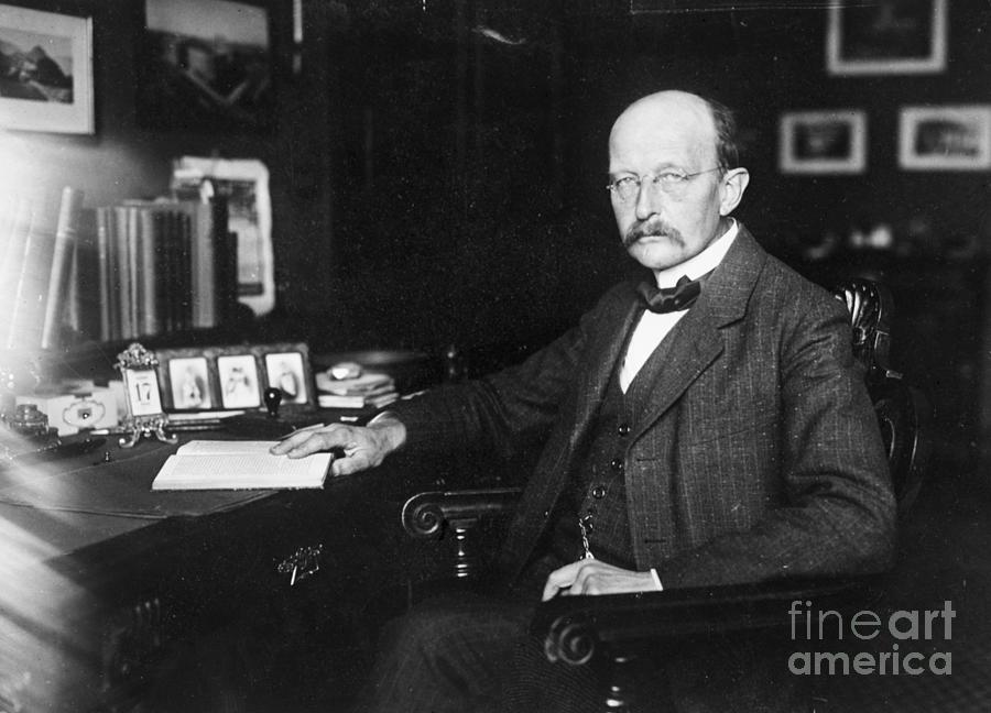 Prof. Planck Seated At His Desk Photograph by Bettmann