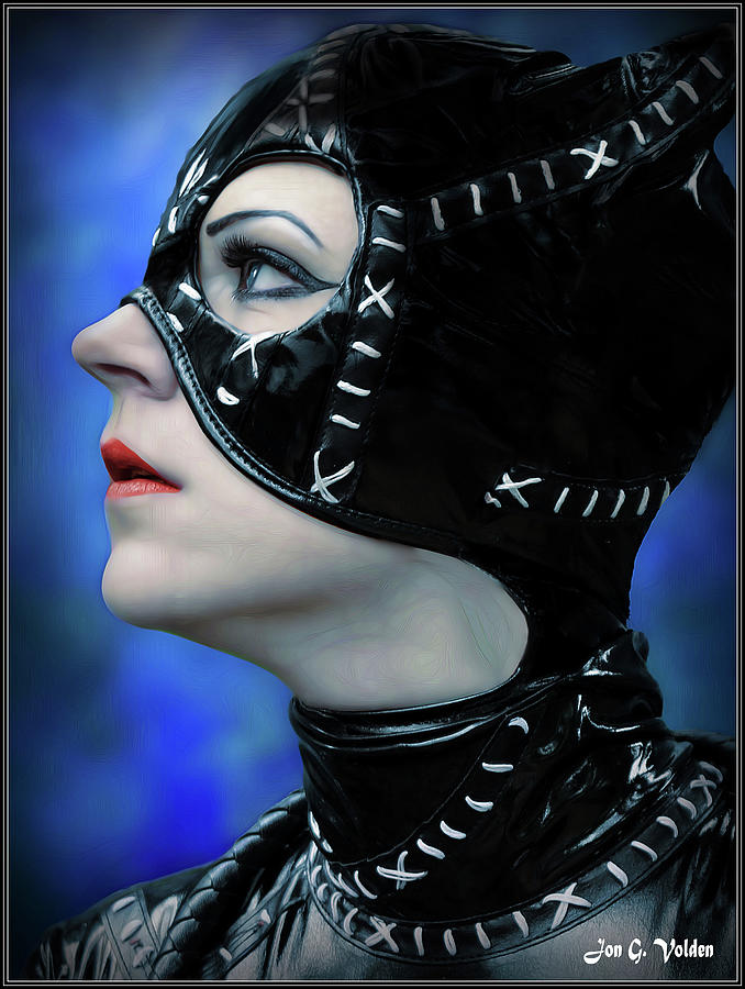 Profile Of A Cat Woman Photograph by Jon Volden