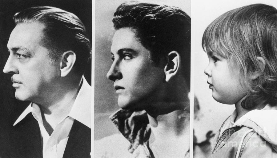 Profiles Of Three Of The Barrymore Clan Photograph by Bettmann