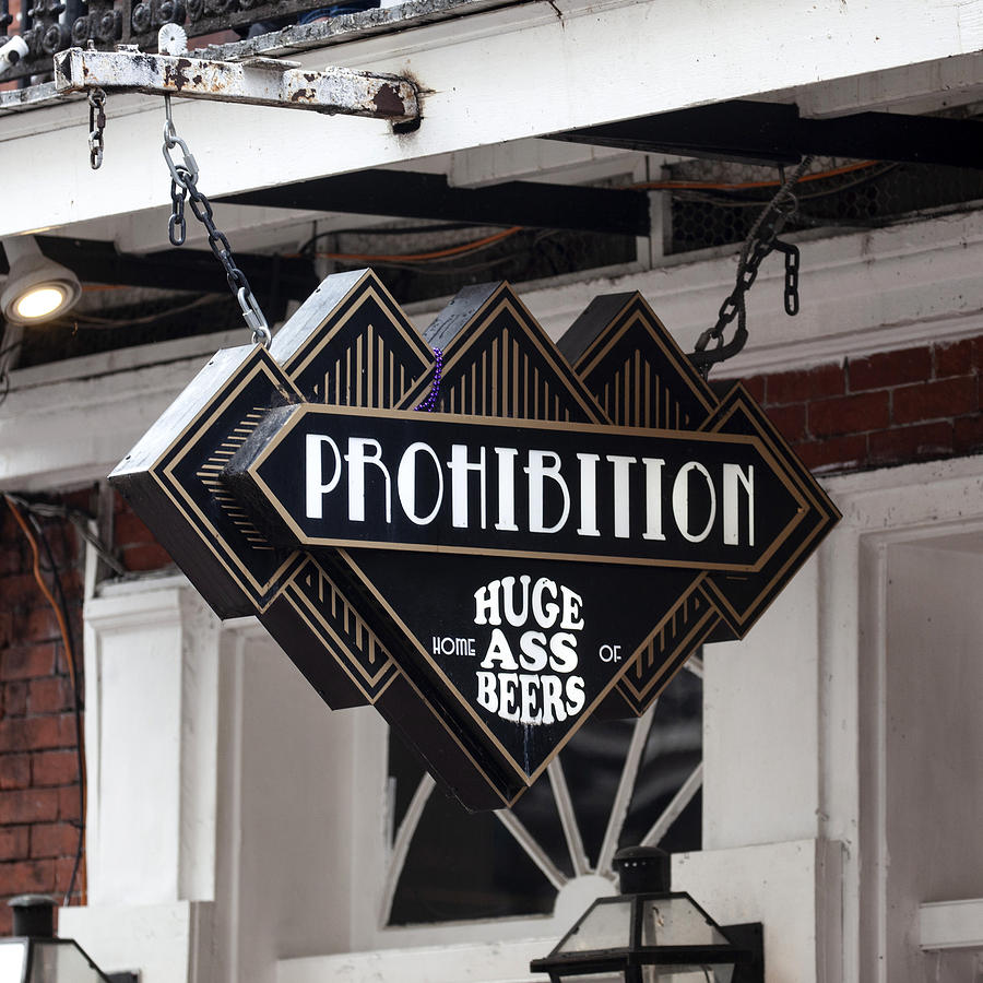 New Orleans Photograph - Prohibition Bar - New Orleans by Art Block Collections