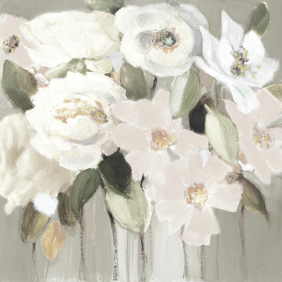 Flower Painting - Promise Of Giverny Neutral I by Lanie Loreth