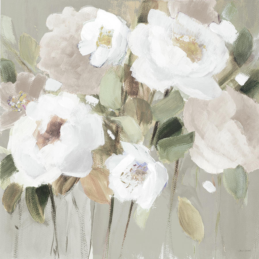 Flower Painting - Promise Of Giverny Neutral II by Lanie Loreth