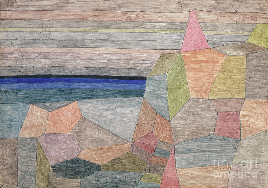 Promontorio Ph, 1933 Watercolour On Plywood Painting by Paul Klee