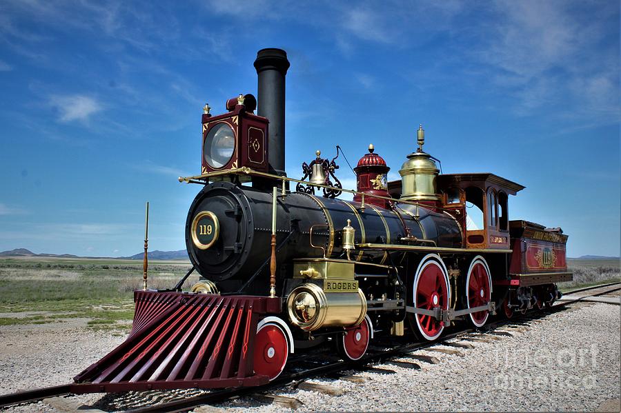 Sesquicentennial Celebration,Promontory Point, Utah, Locomotive #119 ...