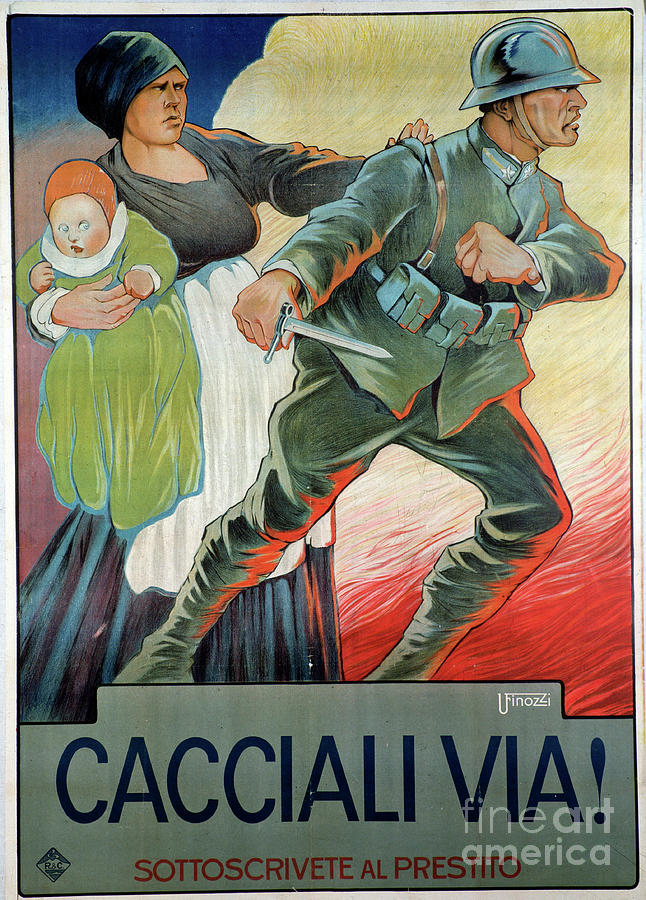 Propaganda Fascist Poster For The National Loan, 20th Century Drawing ...