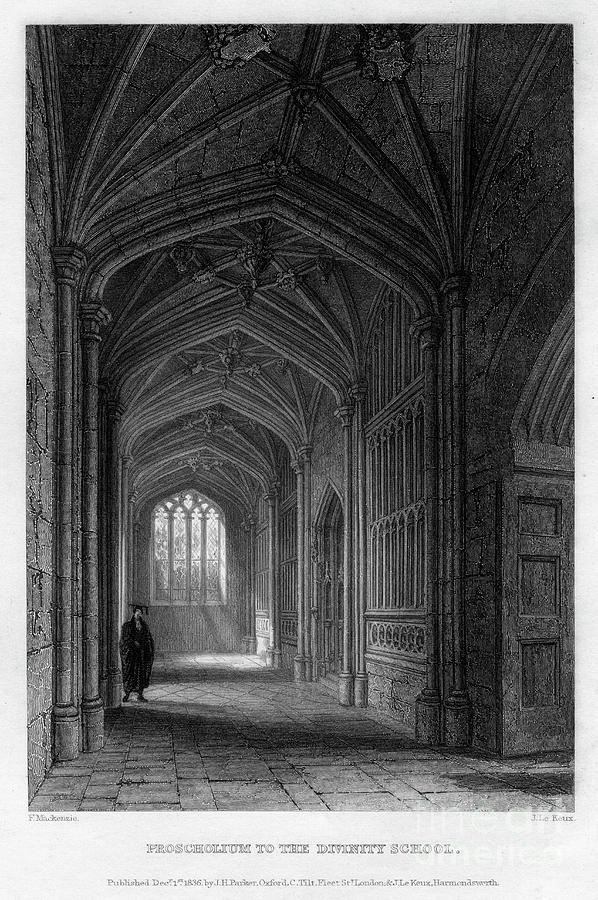 Proscholium To The Divinity School Drawing by Print Collector