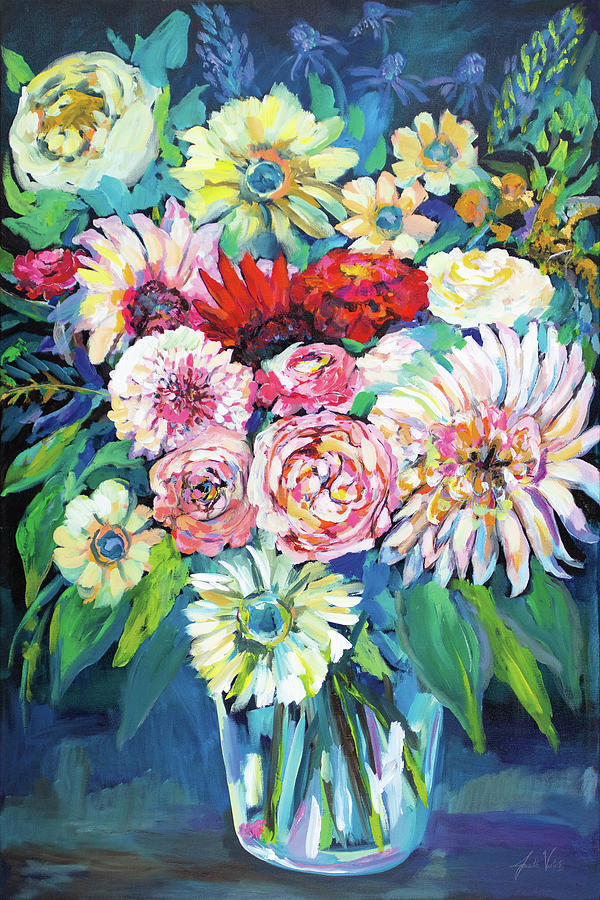 Flower Painting - Prosperity by Jeanette Vertentes