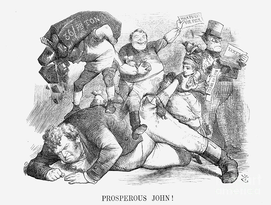 Prosperous John, 1872. Artist Joseph Drawing by Print Collector