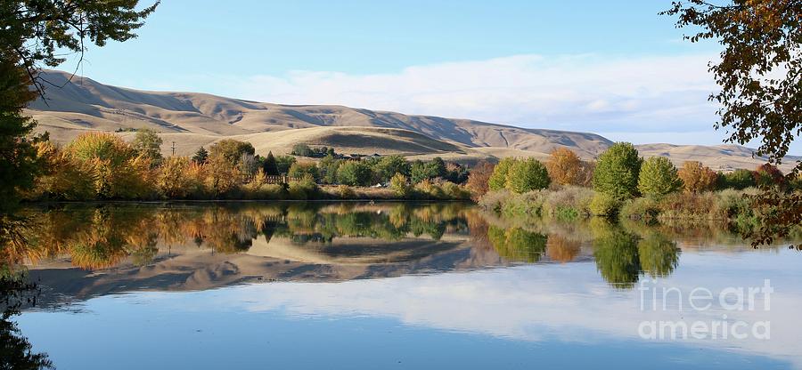 Prosser Autumn River Panorama Photograph by Carol Groenen