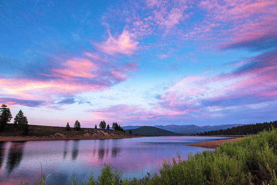 Prosser Reservoir During Sunset Photograph by Michael Okimoto - Fine ...