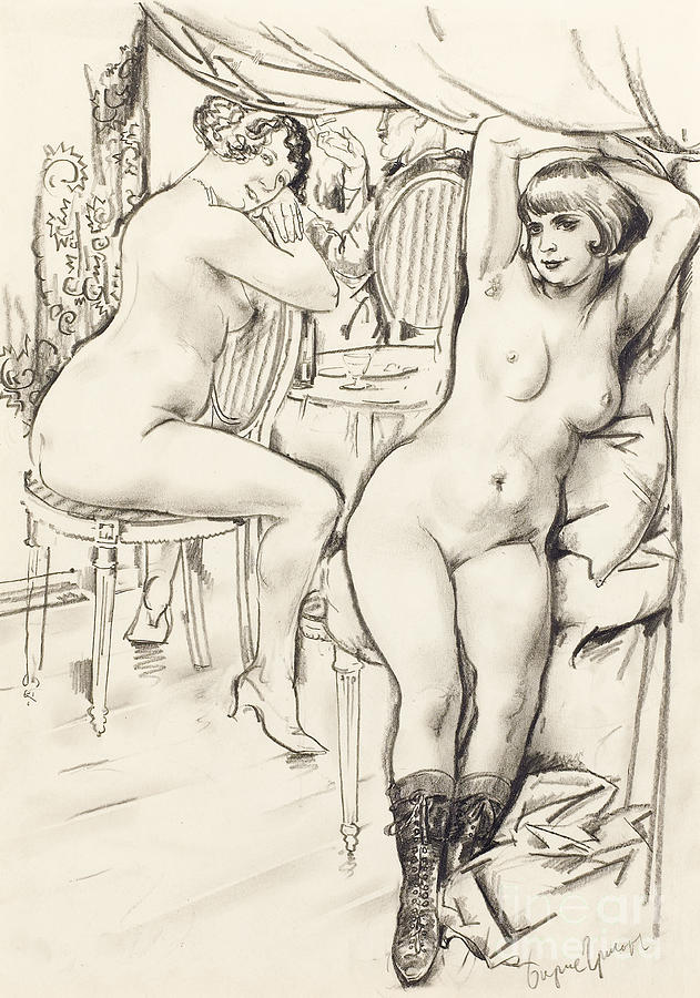 Prostitutes. Artist Grigoriev, Boris Drawing by Heritage Images
