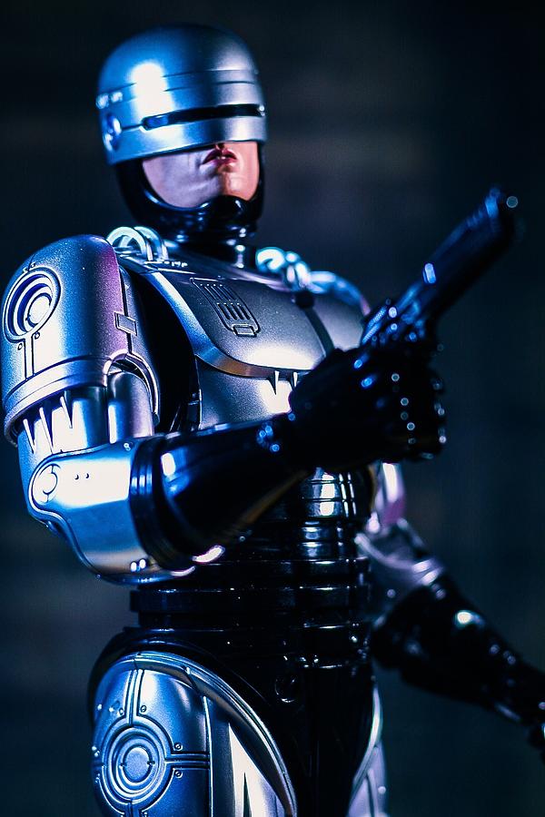 Robocop Digital Art - Protect and Serve by Jeremy Guerin