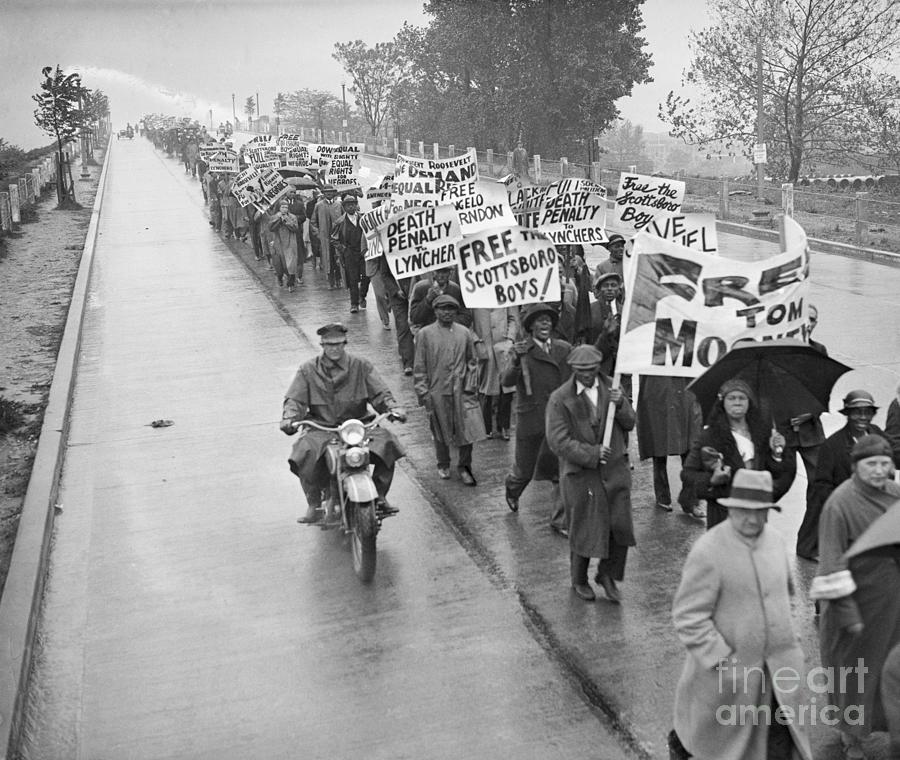 Protesters Marching For The Scottsboro Photograph by Bettmann