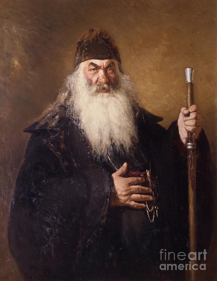 Protodiakon Painting by Ilya Repin