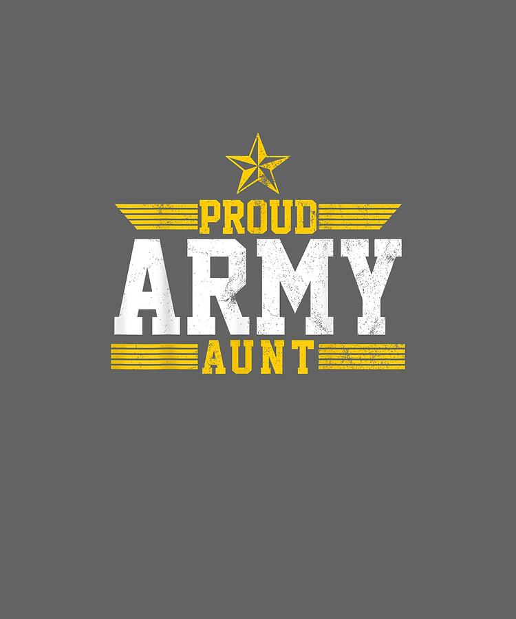 Download Proud Army Aunt Us America Soldier Family Gift T-shirt ...