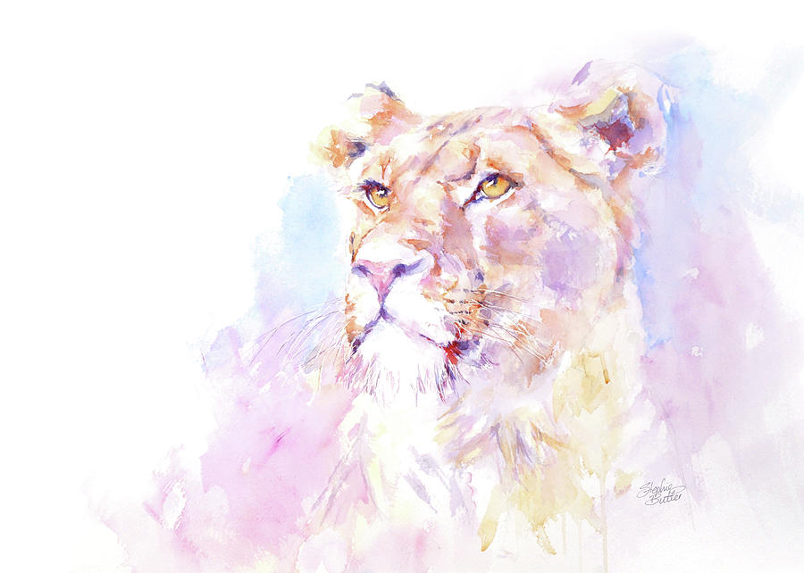 Wildlife Painting - Proud Lion by Stephie Butler