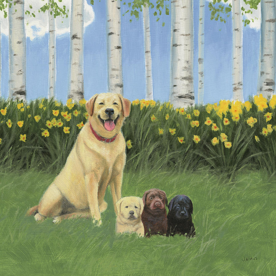 Animal Painting - Proud Mom by James Wiens