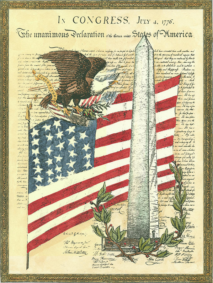 Eagle Painting - Proud To Be An American II by D. Bookman