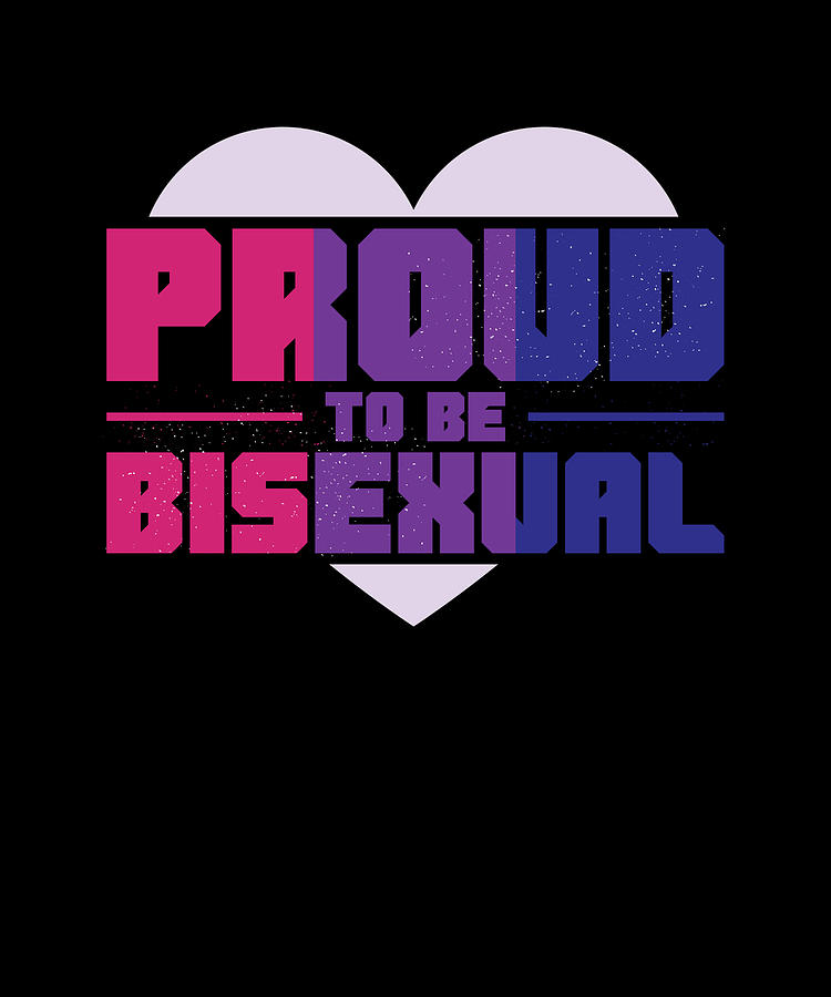 Proud To Be Bisexual Lgbtqi Pride Gay Trans Digital Art By Jonathan Golding