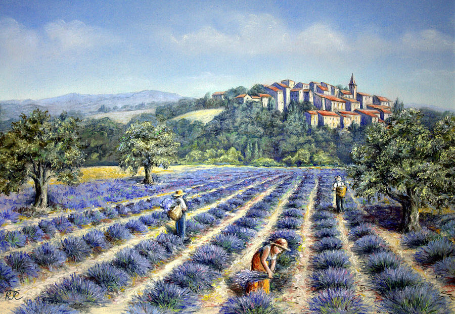 Summer Painting - Provencal Harvest by Rosemary Colyer