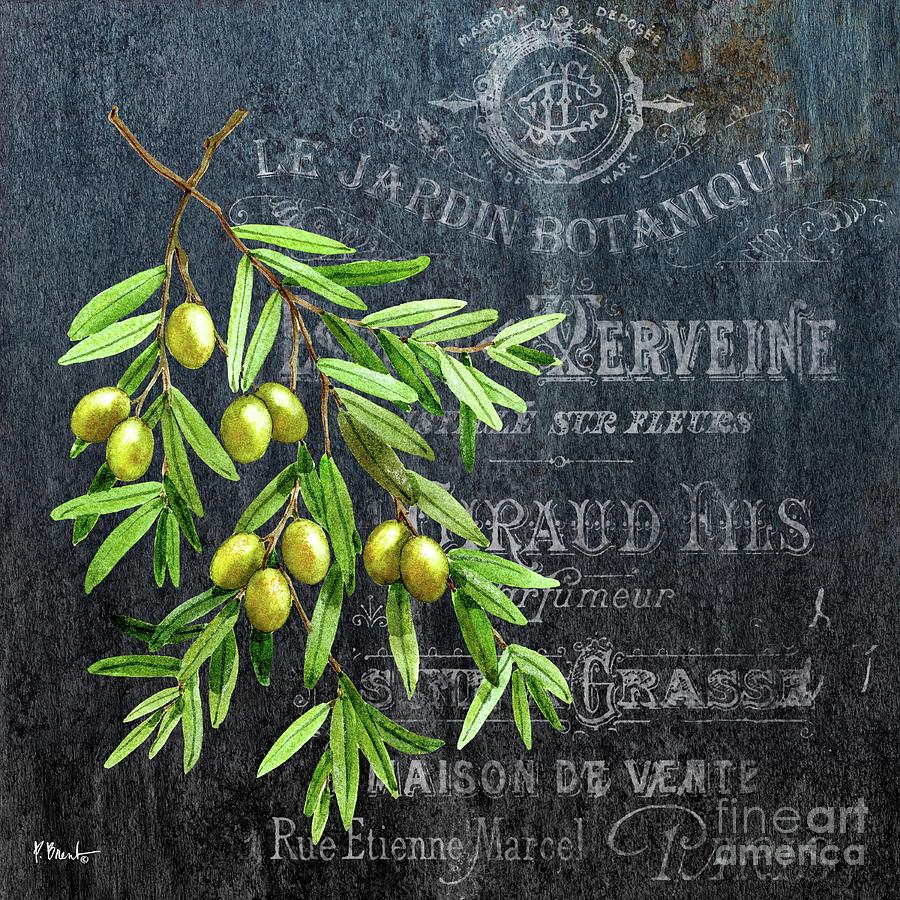 Watercolor Painting - Provincial Herbs V by Paul Brent