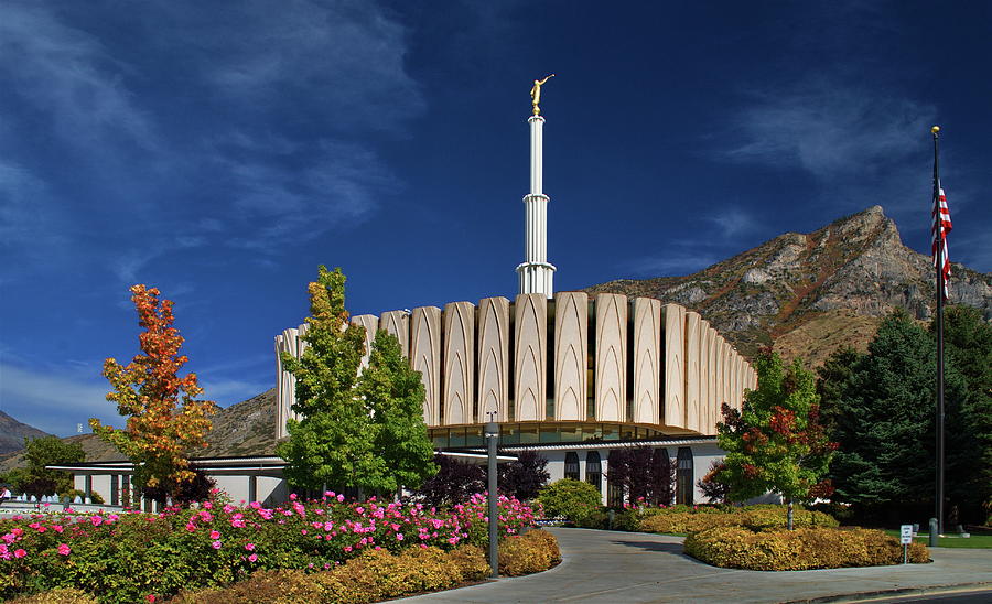 Provo Utah Temple Photograph by Nathan Abbott