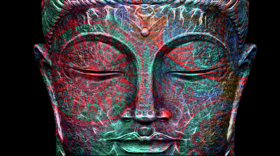 Contemporary  Buda Face Photograph by J U A N - O A X A C A