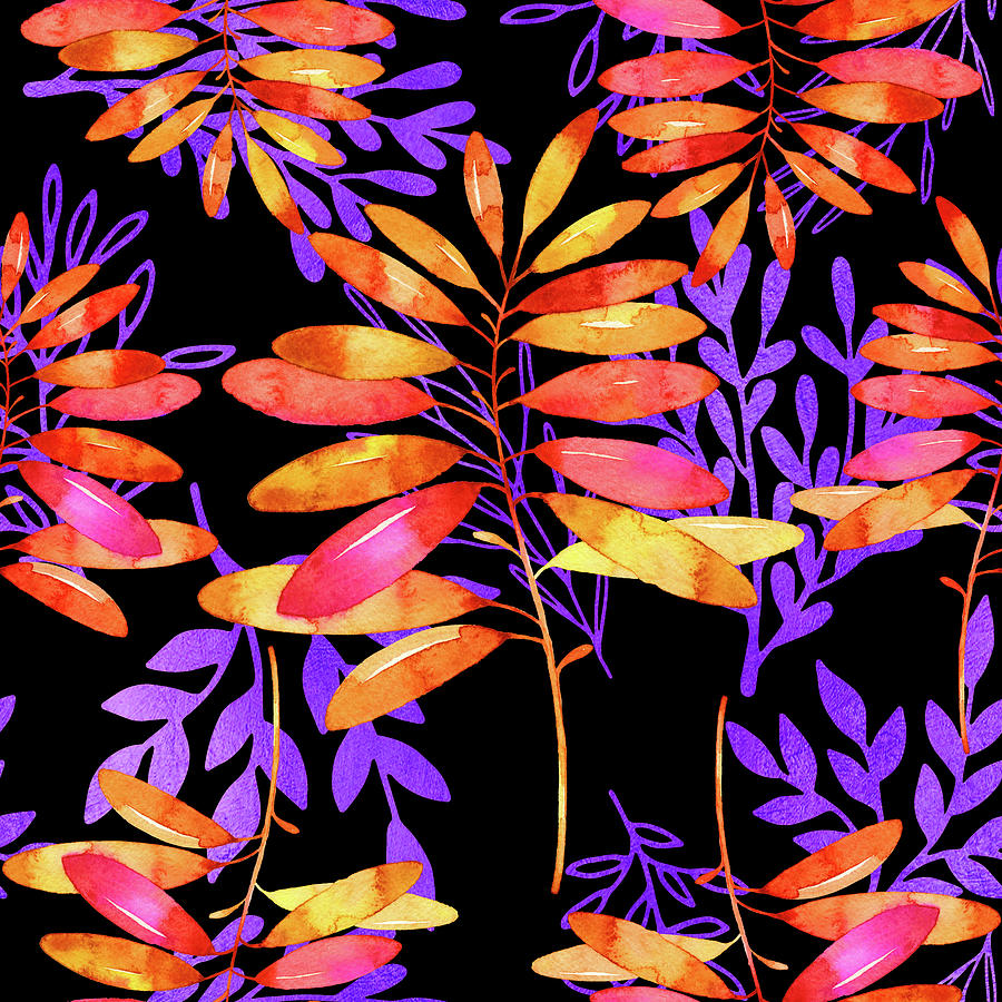 Pattern Digital Art - Psychedelic Fall by Tina Lavoie
