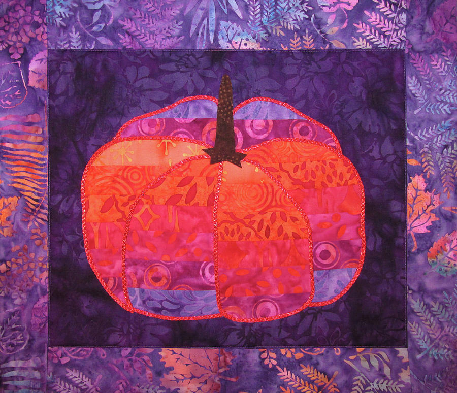 Psychedelic Pumpkin Tapestry - Textile by Pam Geisel