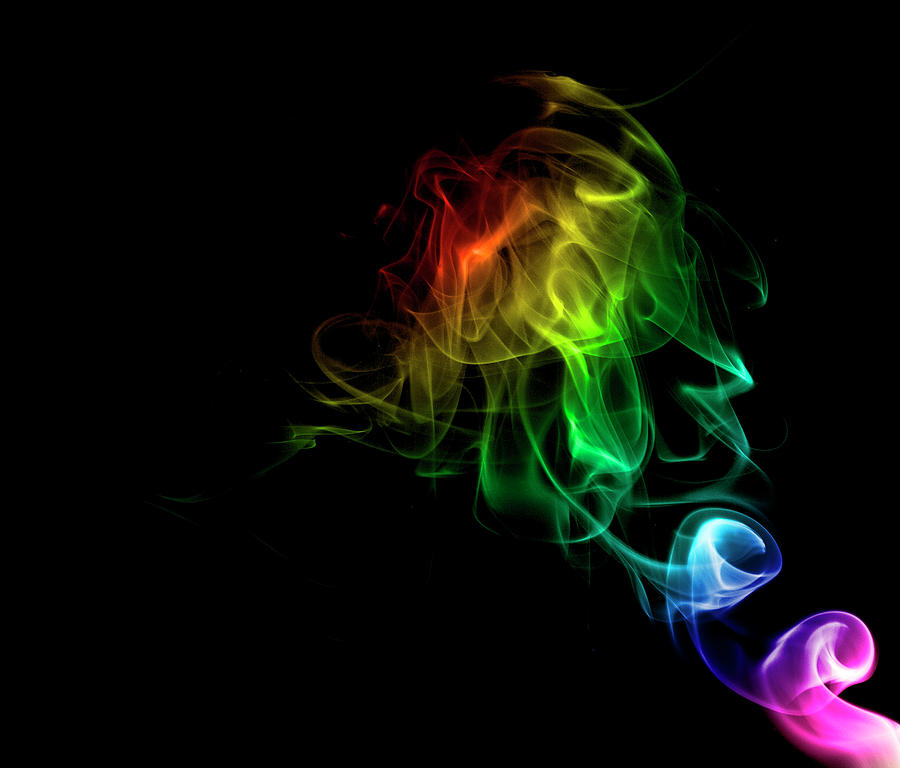Psychedelic Smoke Photograph by Stacey Raven Photography