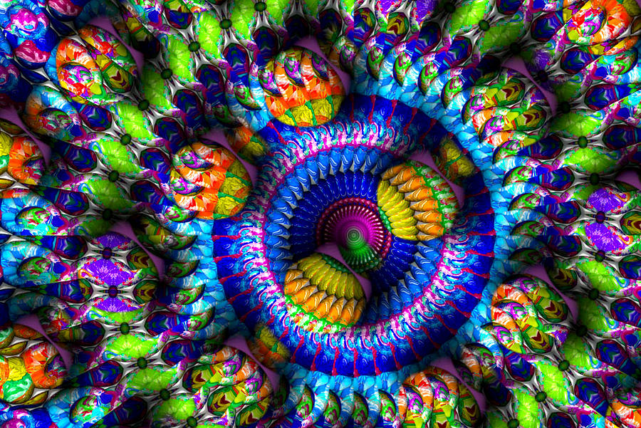 Psychedelic Tennis Balls Digital Art by Neal Dwire