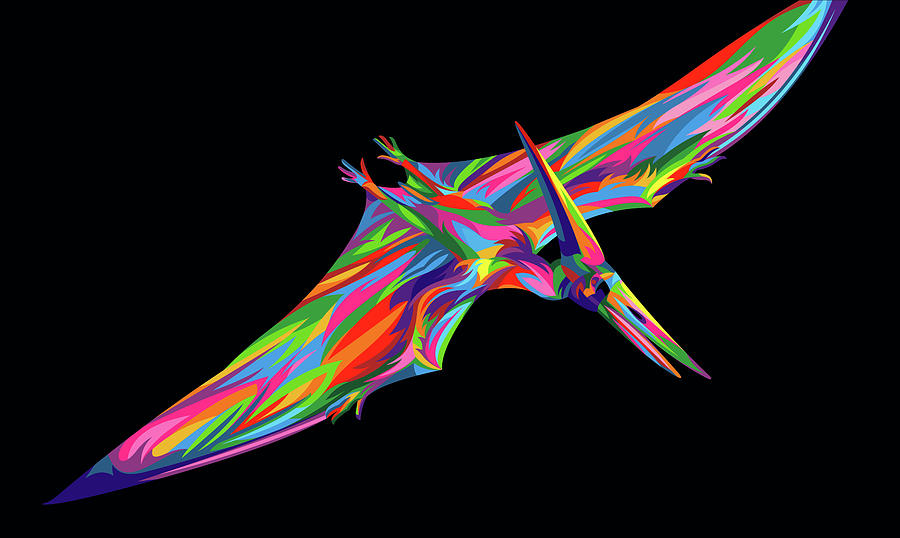 Reptile Digital Art - Pterodactyl by Bob Weer