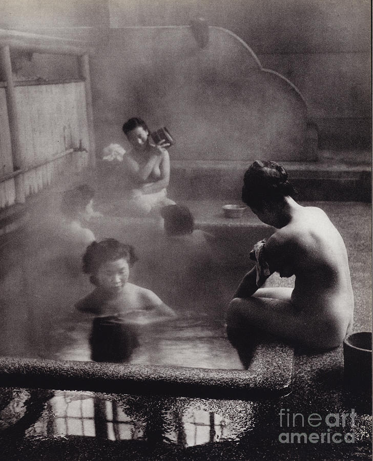 Public Bath Photograph by Japanese Photographer