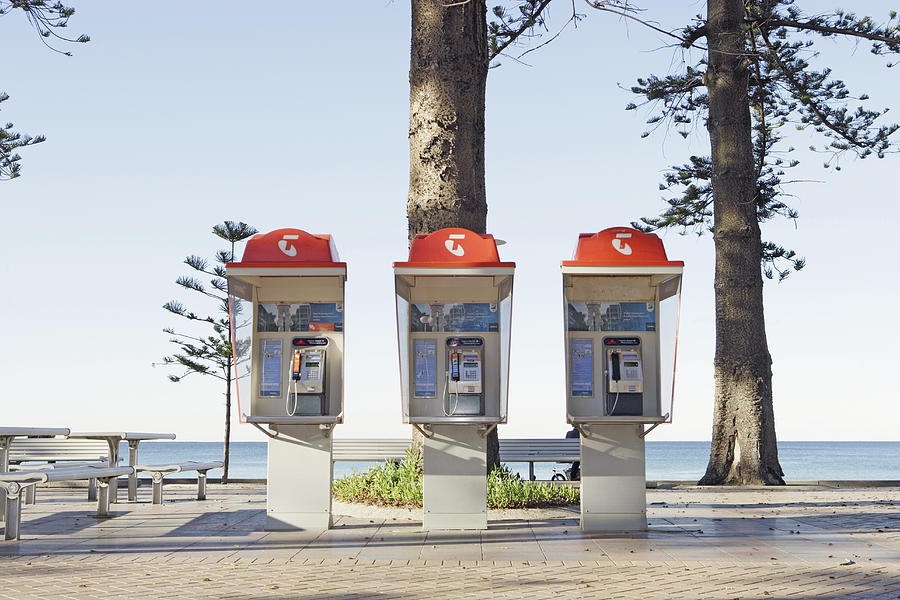 Public Phone Booths Photograph by Paul Taylor