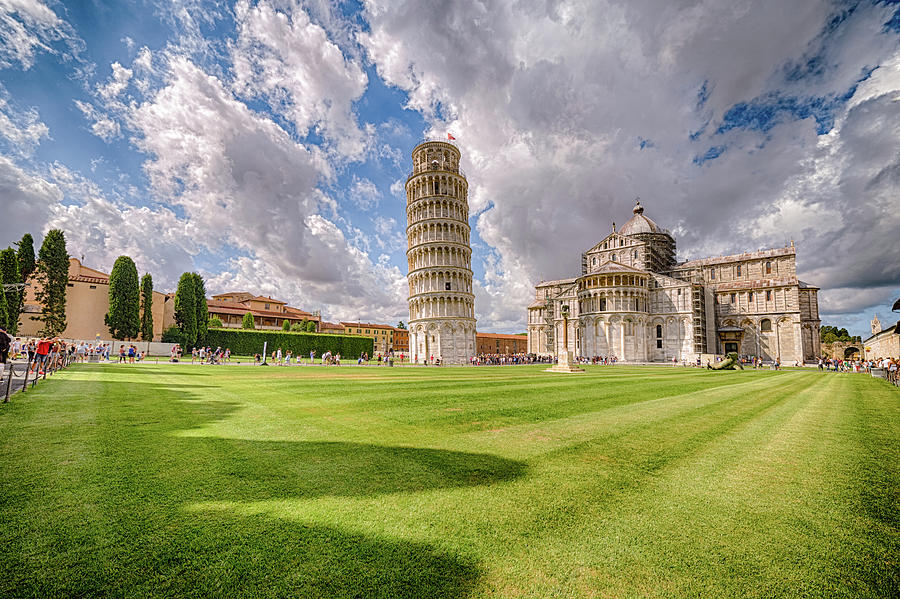 Public square of miracle in Pisa Photograph by Vivida Photo PC