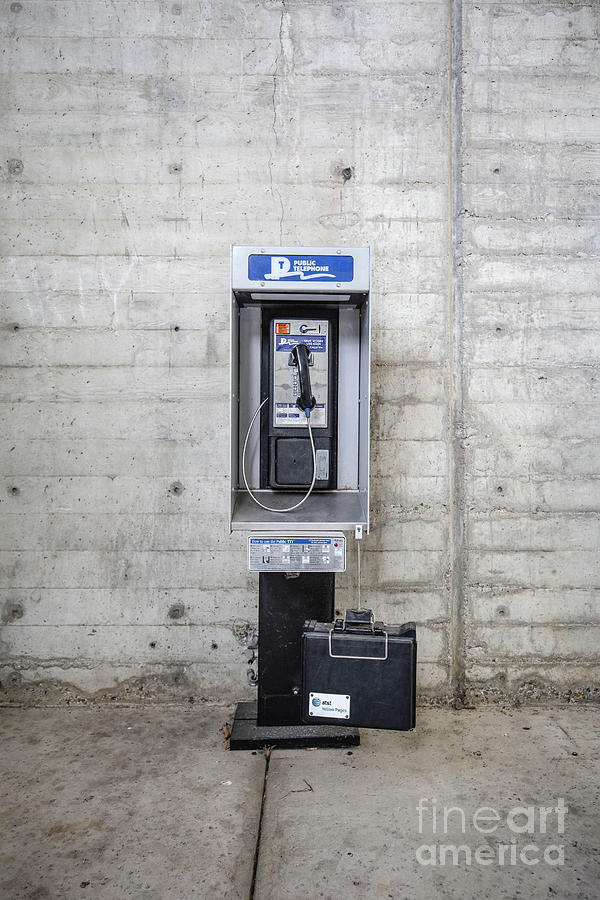 San Diego Photograph - Public Telephone by Edward Fielding