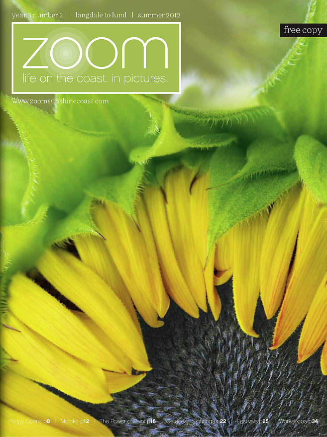 Published in Zoom Magazine - Summer 2012 Front Cover Photograph by Peggy Collins
