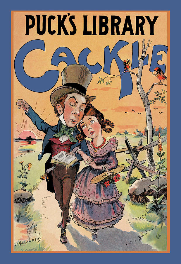 Pucks Library: Cackle Painting by Louis M. Glackens