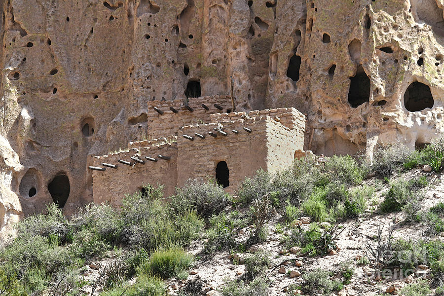 Pueblo Ruins In Bandelier National Monument Photograph