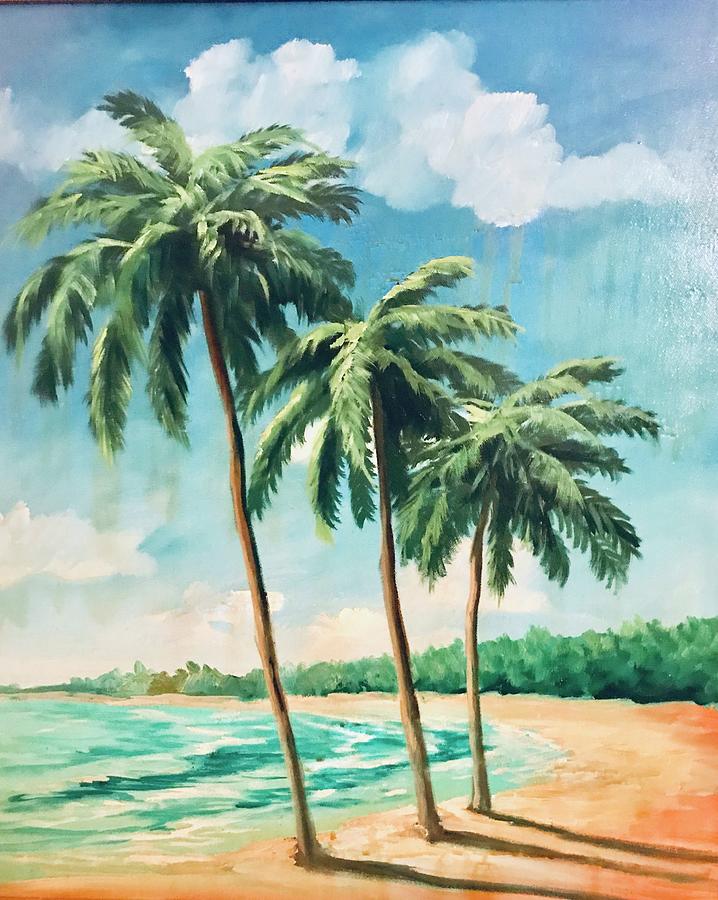 Puerto Rican Beach Painting by Catherine Yovino Cauterucci - Fine Art ...