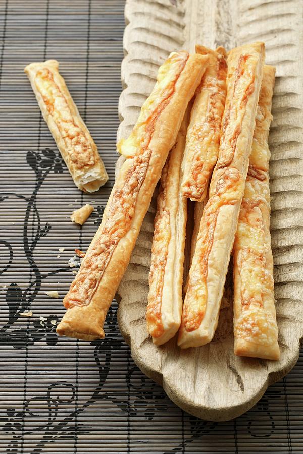 Puff Pastry Cheese Sticks Photograph by Petr Gross