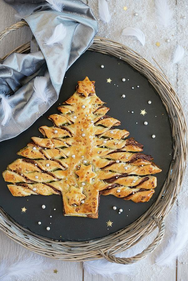 Puff Pastry Christmas Tree Photograph by Chatelain