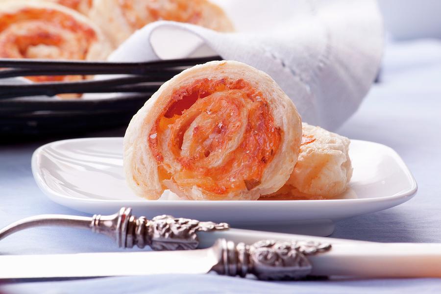 Puff Pastry Whirls With Ham And Cheese Photograph by Wawrzyniak.asia